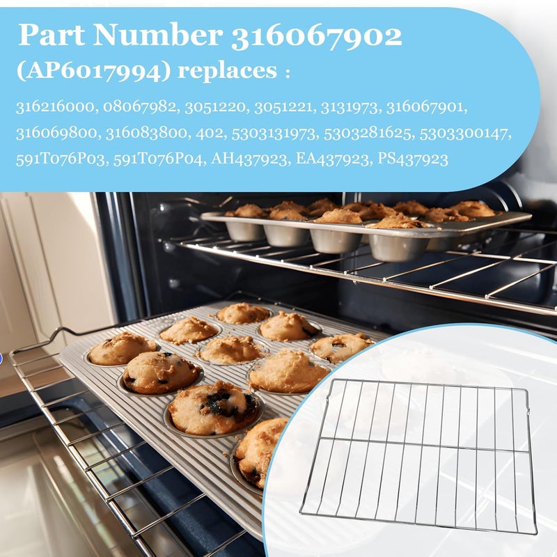 Delixike 316067902 Oven Rack Compatible with Frigidaire （22-7/8" x 16-1/4"） - Image 4